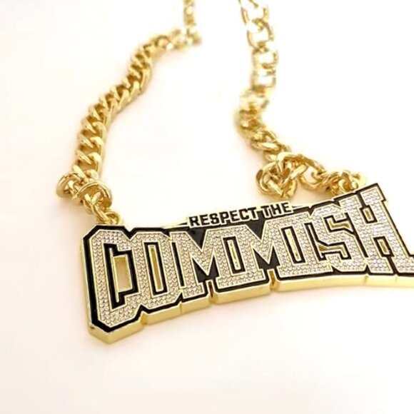 Fantasy Football Chain Heavy Statement Necklace Zinc Alloy Party Wear - Picture 5 of 5